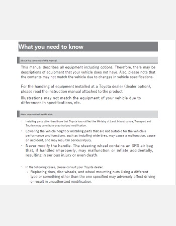 toyota porte 2015-2016 owners manual in english